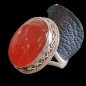 Bague Cornaline Argent 925 Taille 55