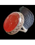 Bague Cornaline Argent 925 Taille 55