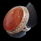 Bague Cornaline Argent 925 Taille 56