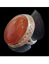 Bague Cornaline Argent 925 Taille 56