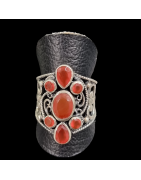 Bague Cornaline Argent 925 Taille 53