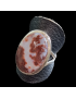 Bague Agate du Botswana Argent 925 Taille 59