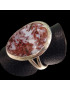 Bague Agate du Botswana Argent 925 Taille 56