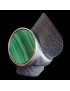 Bague Malachite Acier inox Taille 59