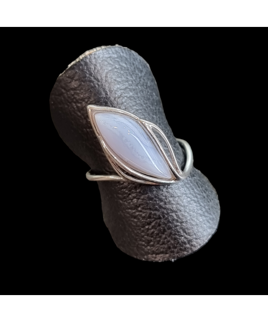Bague Calcédoine Argent 925 Taille 54