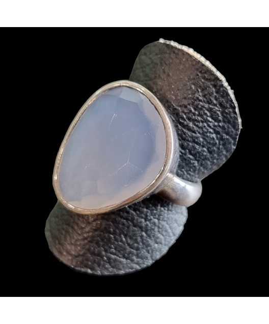 Bague Calcédoine Argent 925 Taille 54