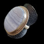Bague Calcédoine Argent 925 Taille 53