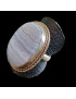 Bague Calcédoine Argent 925 Taille 53