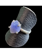 Bague Tanzanite brute Argent 925 Taille 55