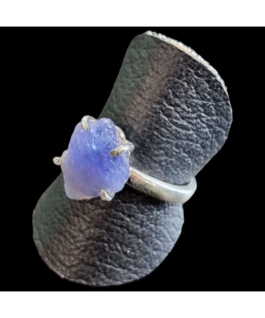 Bague Tanzanite brute Argent 925 Taille 55