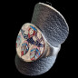 Bague Nacre émaillée Acier inox Taille 58