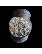 Bague Nacre émaillée Acier inox Taille 60