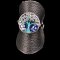 Bague Nacre émaillée Arbre de vie Acier inox Taille 54