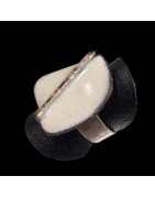 Bague Email Acier Taille 51 +