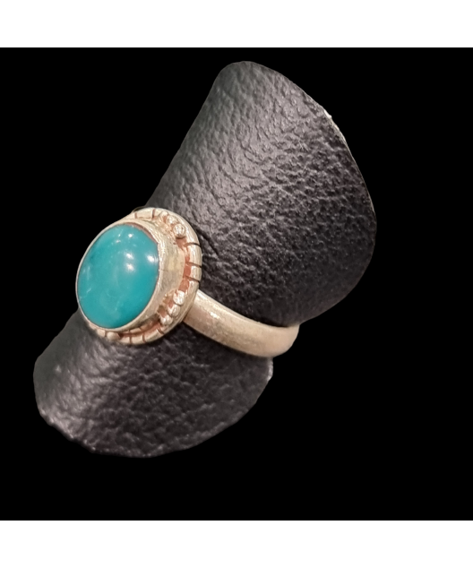 Bague Malachite Argent 925 Taille 58