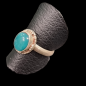 Bague Malachite Argent 925 Taille 58