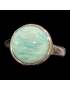 Bague Amazonite Acier inox