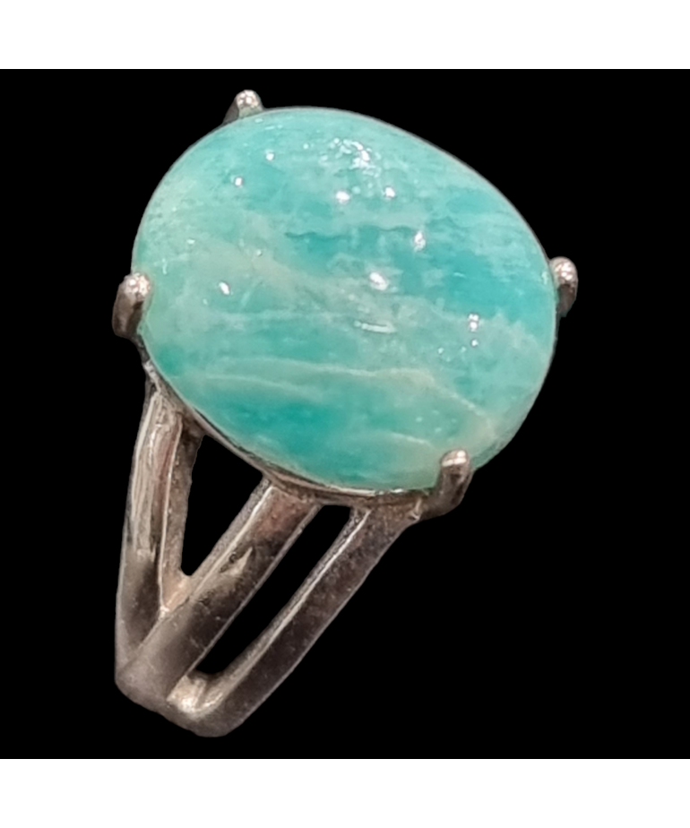 Bague Amazonite Argent 925 Taille 51