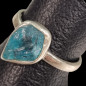 Bague Apatite bleue brute Argent 925 Taille 62