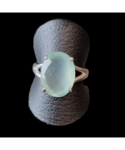 Bague Agate naturelle Argent 925 Taille 60