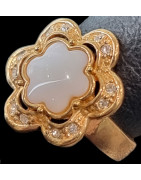 Bague Nacre Swarovski Bronze plaqué or