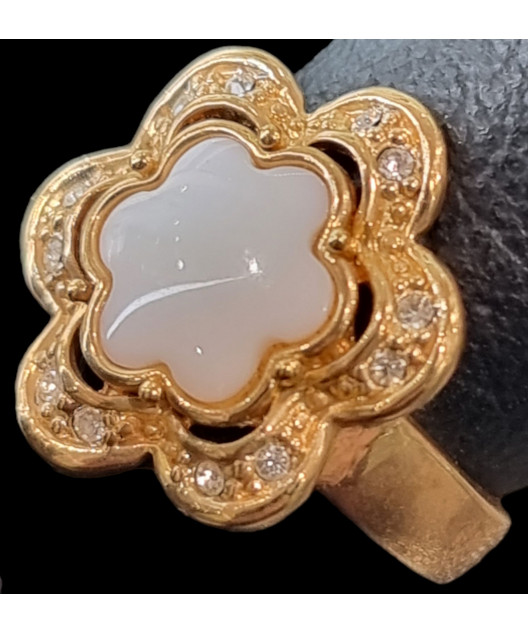 Bague Nacre Swarovski Bronze plaqué or