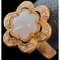 Bague Nacre Swarovski Bronze plaqué or