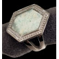 Bague Amazonite Acier inox Taille 58