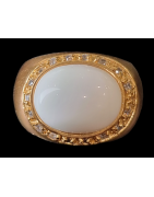 Bague Nacre Swarovski Bronze plaqué or