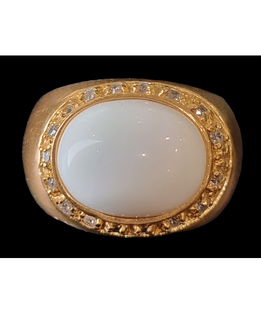 Bague Nacre Swarovski Bronze plaqué or