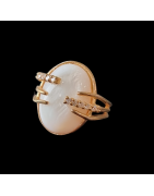 Bague Nacre Swarovski Bronze plaqué or