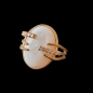 Bague Nacre Swarovski Bronze plaqué or