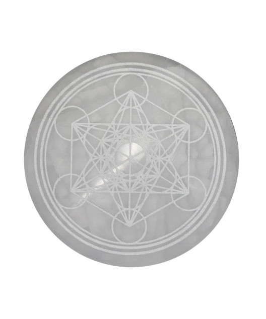Disque de rechargement Sélénite – Métatron – 10cm (s)