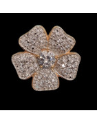 Bague Swarovski Bronze plaqué or Taille 52