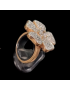 Bague Swarovski Bronze plaqué or Taille 52