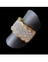Bague Zirconium Bronze plaqué or Taille 54