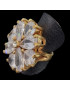 Bague Zirconium Bronze plaqué or Taille 51