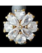 Bague Zirconium Bronze plaqué or Taille 51