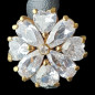 Bague Zirconium Bronze plaqué or Taille 51