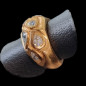 Bague Zirconium Bronze plaqué or Taille 55