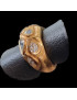 Bague Zirconium Bronze plaqué or Taille 55