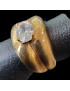 Bague Zirconium Bronze plaqué or Taille 55