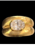 Bague Zirconium Bronze plaqué or Taille 55