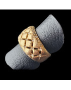 Bague Zirconium Bronze plaqué or Taille 53