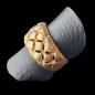 Bague Zirconium Bronze plaqué or Taille 53