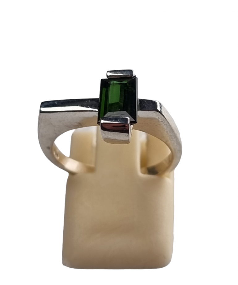 Bague tourmaline verte Argent 925