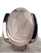 Bague Quartz rose argent 925