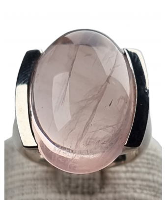 Bague Quartz rose argent 925