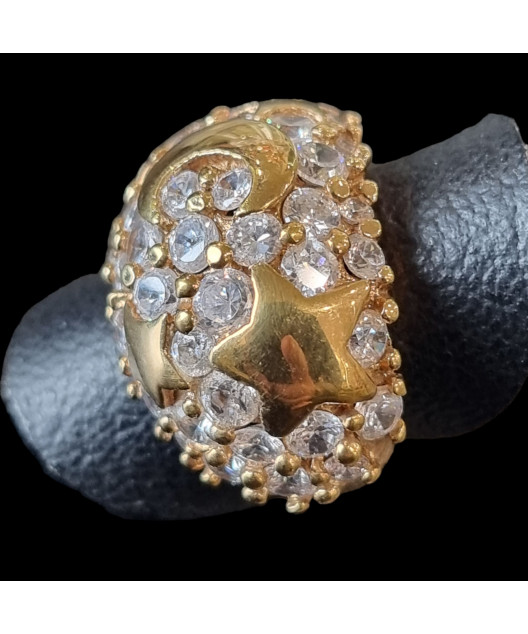 Bague Zirconium Bronze plaqué or
