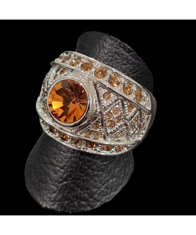 Bague Zirconium Métal rhodié Taille 60